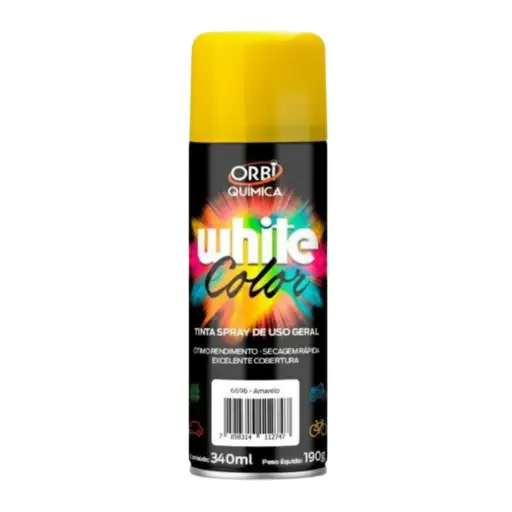 TINTA SPRAY LATA - COR  AMARELO 340ML/190G