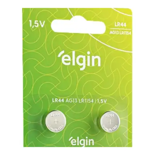 Bateria alcalina 1.5 v LR44 c2 pç Elgin