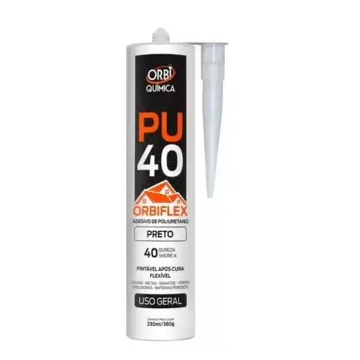 ORBIFLEX CONTRUCAO PU 40 PRETO - CARTUCHO 380G