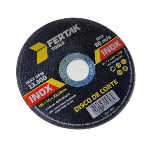 DISCO CORTE 4.1/2 X 3/64 X 7/8 (115 X 1 0 X 22 23) FERTAK