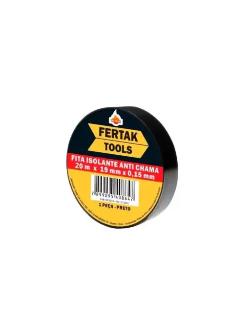 FITA ISOLANTE 19MM X 20MT ANTI-CHAMAS FERTAK