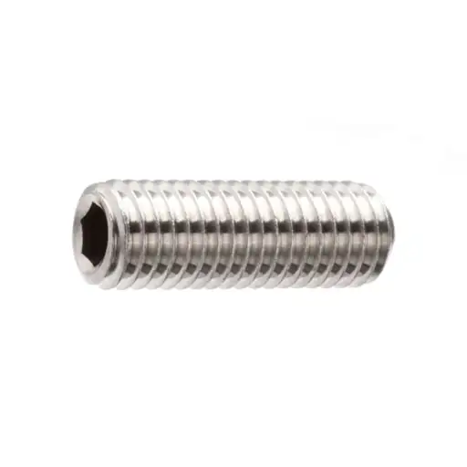 PARAFUSO ALLEN SEM CAB INOX M6 X 10 MA DIN 916 C/ 100 UN