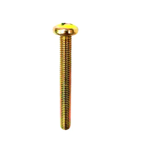 PARAFUSO MAQUINA PANELA PHILLIPS M6 X 50 BC POLIDO C/ 100 UN