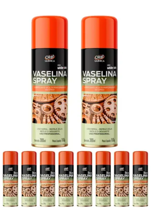KIT 10 ORBISPRAY VASELINA 160G/300ML 