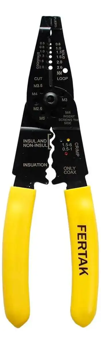  ALICATE MULTIFUNCAO DESENCAPADOR E CORTE 8.5 FERTAK